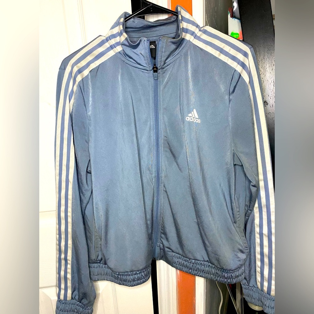 adidas track suit jacket size M.